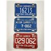Image 1 : 3 British Columbia License Plates
