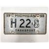 Image 1 : Vintage 1958 Michigan License Plate