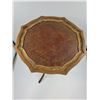 Image 2 : Vintage Side Table with Leather Top