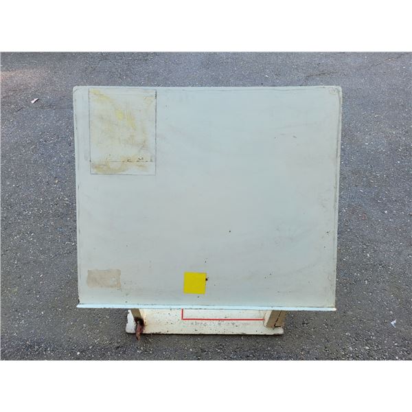 Construction Site Metal Blueprint Table