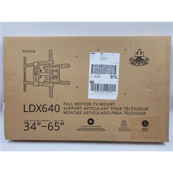 New Sealed Kanto LDX640 Full Motion TV Mount
