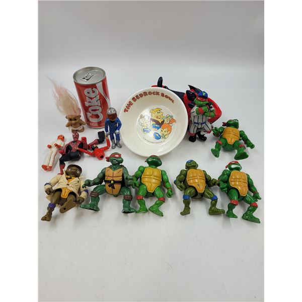 Vintage Ninja Turtles and Toy Lot