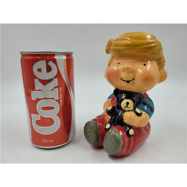 Vintage Ceramic Dennis The Menace Piggy Bank