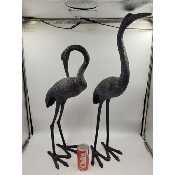 Cast Aluminum Crane Décor