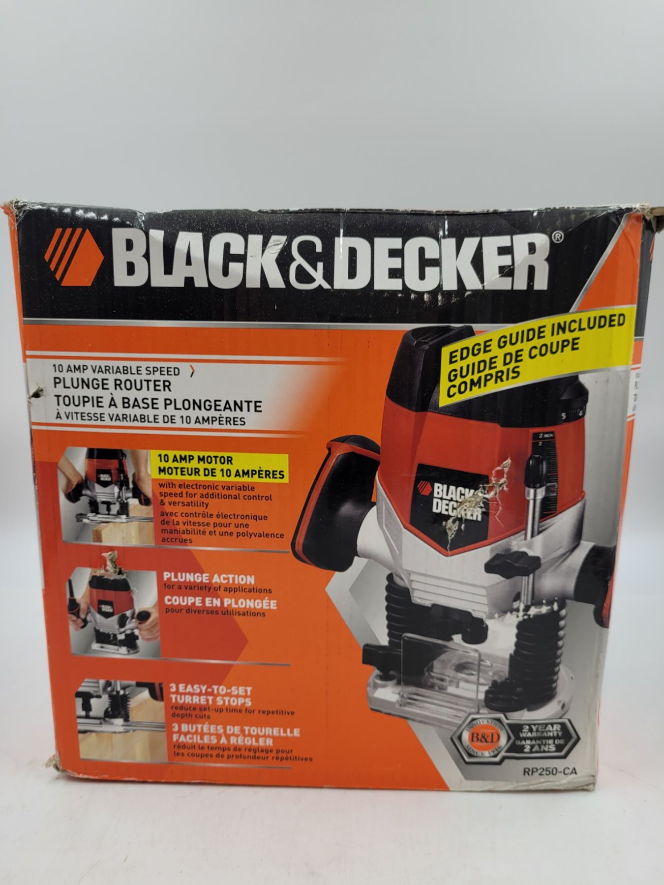 Black & Decker 10 Amp Variable Speed Plunge Router