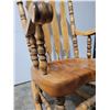 Image 2 : Vintage Heavy Large Solid Oak Rocking Chair