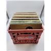 Image 1 : Crate of Vinyl Records