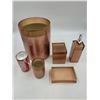Image 1 : Copper-coloured Bathroom Set