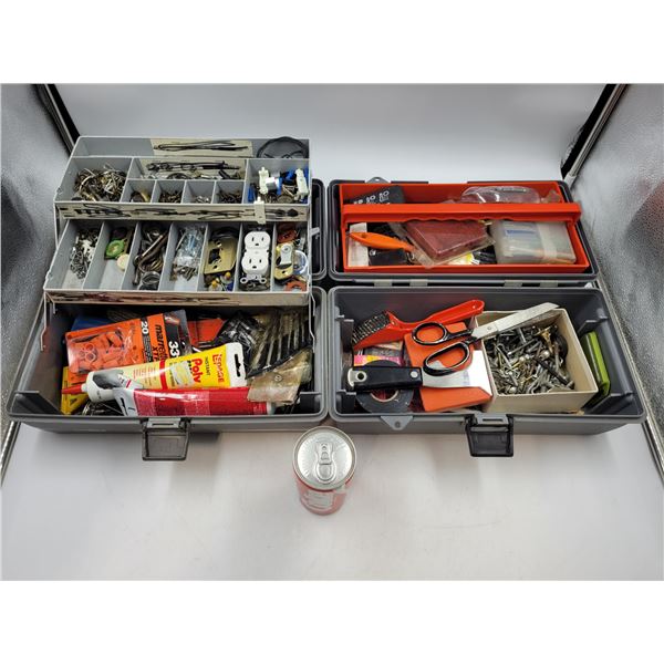 Assorted Tool Lot with Tool Boxes