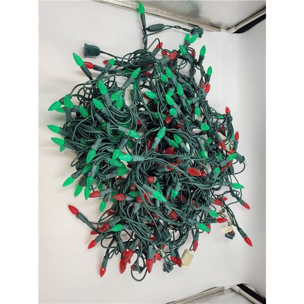 Red and Green Outdoor Christmas Lights