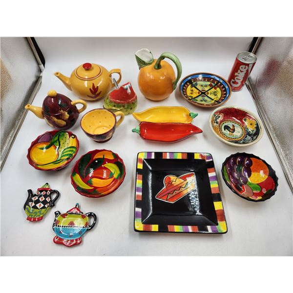Colourful Serveware Lot