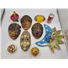 Image 1 : Handcrafted Wood and Paper Mache Masks and Décor