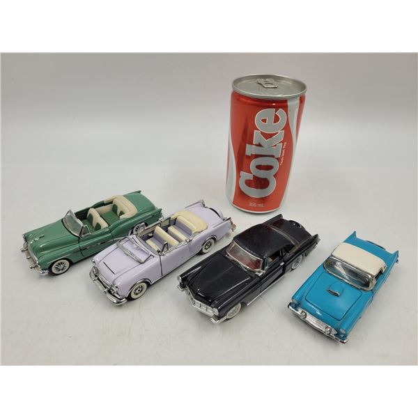 4 Diecast Cars