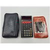 Image 1 : Vintage Texas Instruments Portable Electronic Calculator with Leather Case
