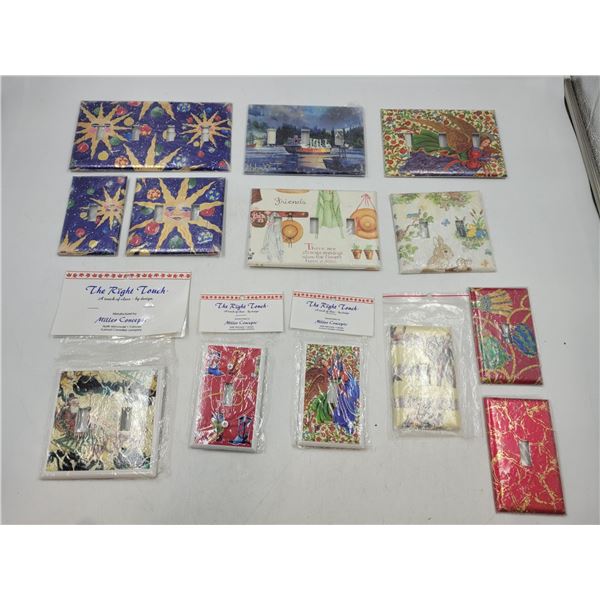 Colourful Light Switch Wall Plates
