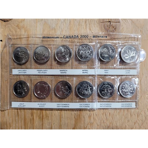 Canadian Millennium Quarter Set