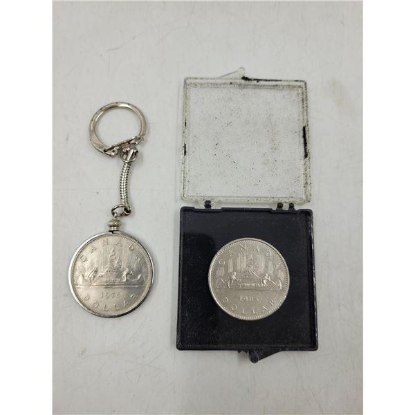 1976 and 1985 Canadian Dollar Coins