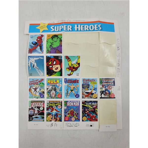 Super Hero USA Stamps