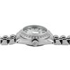 Image 5 : Rolex Ladies Stainless Steel Silver Index Diamond Bezel Date Wristwatch