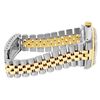 Image 8 : Rolex Mens 2 Tone Champagne Linen Dial Diamond Bezel Datejust Wristwatch