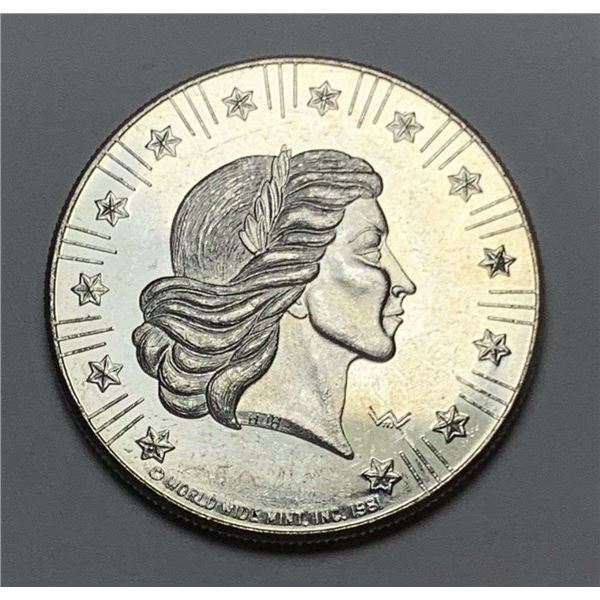 1981 World Wide Mint "American Eagle" 1 ozt .999 Silver