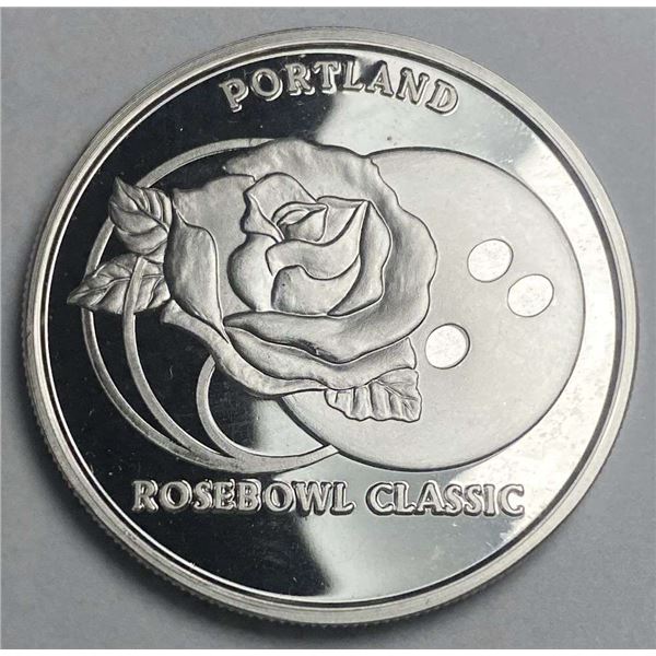 Portland Rosebowl Classic Proof 1 ozt .999 Silver