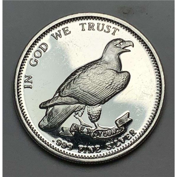 "In God We Trust" Silver Trade Unit Proof 1 ozt .999 Silver