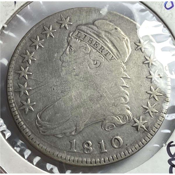 1810 Capped Bust Silver Half Dollar