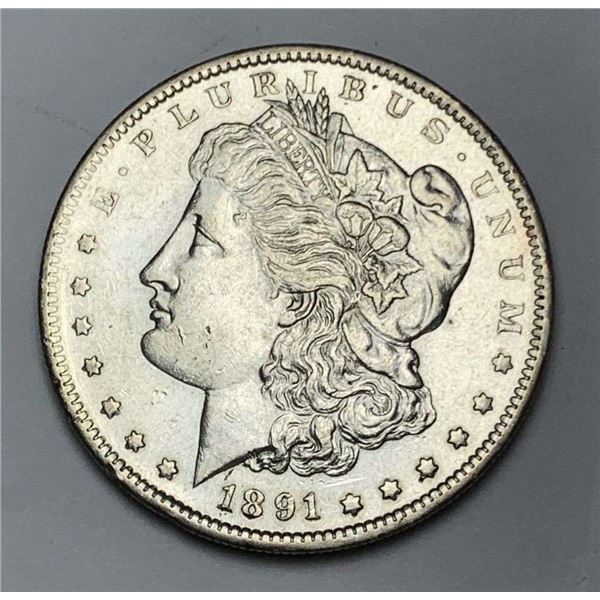 1891-S Morgan Silver Dollar MS63