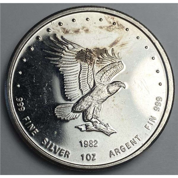 1982 Monex International LTD 1 ozt .999 Silver