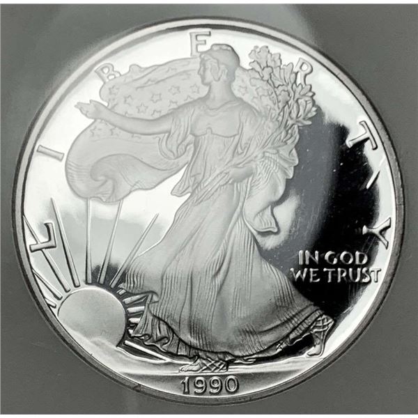 1990-S American Silver Eagle NGC PF69 Ultra Cameo