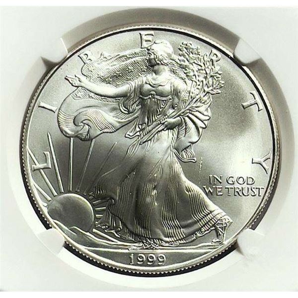1999 American Silver Eagle NGC MS69 Direct From Mint Sealed Box