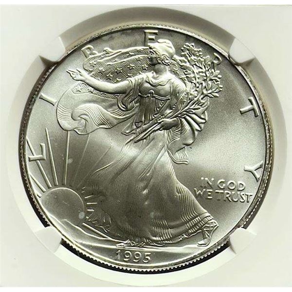 1995 American Silver Eagle NGC MS69