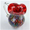 Image 10 : LARGE MURANO MILLEFIORI ART GLASS PITCHER - ITALY