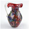 Image 2 : LARGE MURANO MILLEFIORI ART GLASS PITCHER - ITALY