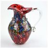 Image 5 : LARGE MURANO MILLEFIORI ART GLASS PITCHER - ITALY