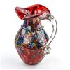 Image 6 : LARGE MURANO MILLEFIORI ART GLASS PITCHER - ITALY