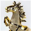 Image 10 : VTG CERAMIC GOLD TONE HORSE SCULPTURE - 16” TALL
