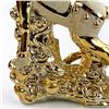 Image 11 : VTG CERAMIC GOLD TONE HORSE SCULPTURE - 16” TALL