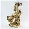 Image 3 : VTG CERAMIC GOLD TONE HORSE SCULPTURE - 16” TALL