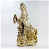 Image 7 : VTG CERAMIC GOLD TONE HORSE SCULPTURE - 16” TALL