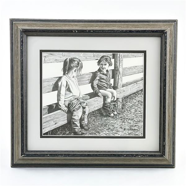 BJ BROWN ALBERTA ARTIST ART PRINT - POTTY BREAK