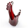 Image 8 : RUBY RED ART GLASS FLOWER VASE - GAMBLES IMPORT