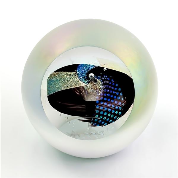 GLASS EYE STUDIO CELESTIAL BLACK HOLE PAPERWEIGHT