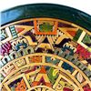 Image 4 : AZTEC MAYAN MOSAIC WOOD CALENDAR SCULPTURE