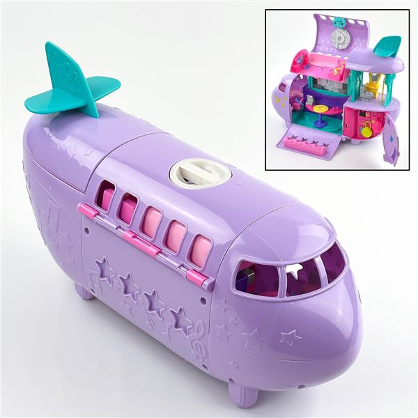 POLLY POCKET TRAVEL ADVENTURES PLAYSET JET CAR
