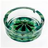 Image 4 : LARGE WEED LEAF CIGARETTE OR CIGAR GLASS ASHTRAY