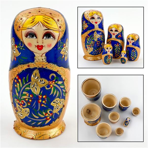 HAND CRAFTED MATRYOSHKA RUSSIAN NESTING DOLLS