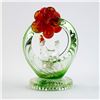 Image 1 : HAND BLOWN STUDIO ART GLASS ROOTER IN BASKET