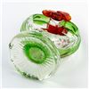 Image 8 : HAND BLOWN STUDIO ART GLASS ROOTER IN BASKET